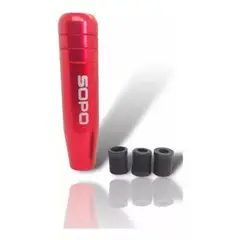 GENERICO - Pomo Palanca De Cambio Adaptadores Universales ROJO