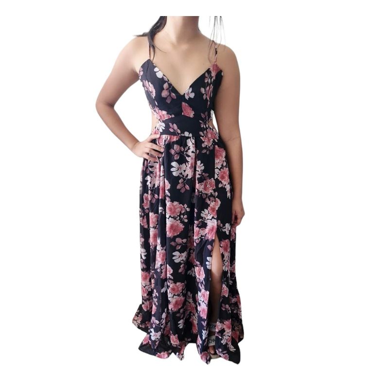 LUNA - Vestido Floreado Fiesta Mujer Modelo 2297