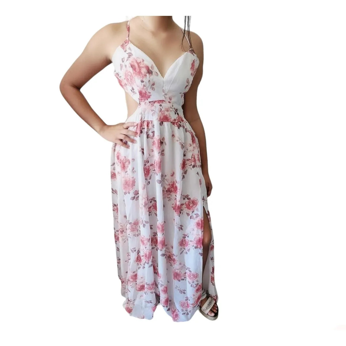 LUNA - Vestido Floreado Fiesta Mujer Modelo 2297