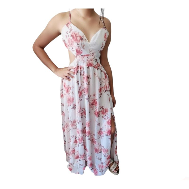 LUNA - Vestido Floreado Fiesta Mujer Modelo 2297