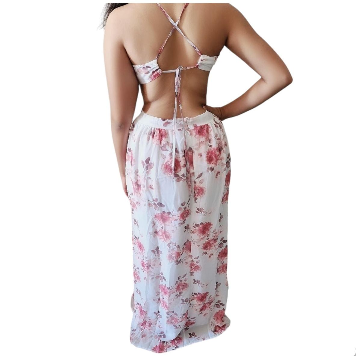 LUNA - Vestido Floreado Fiesta Mujer Modelo 2297