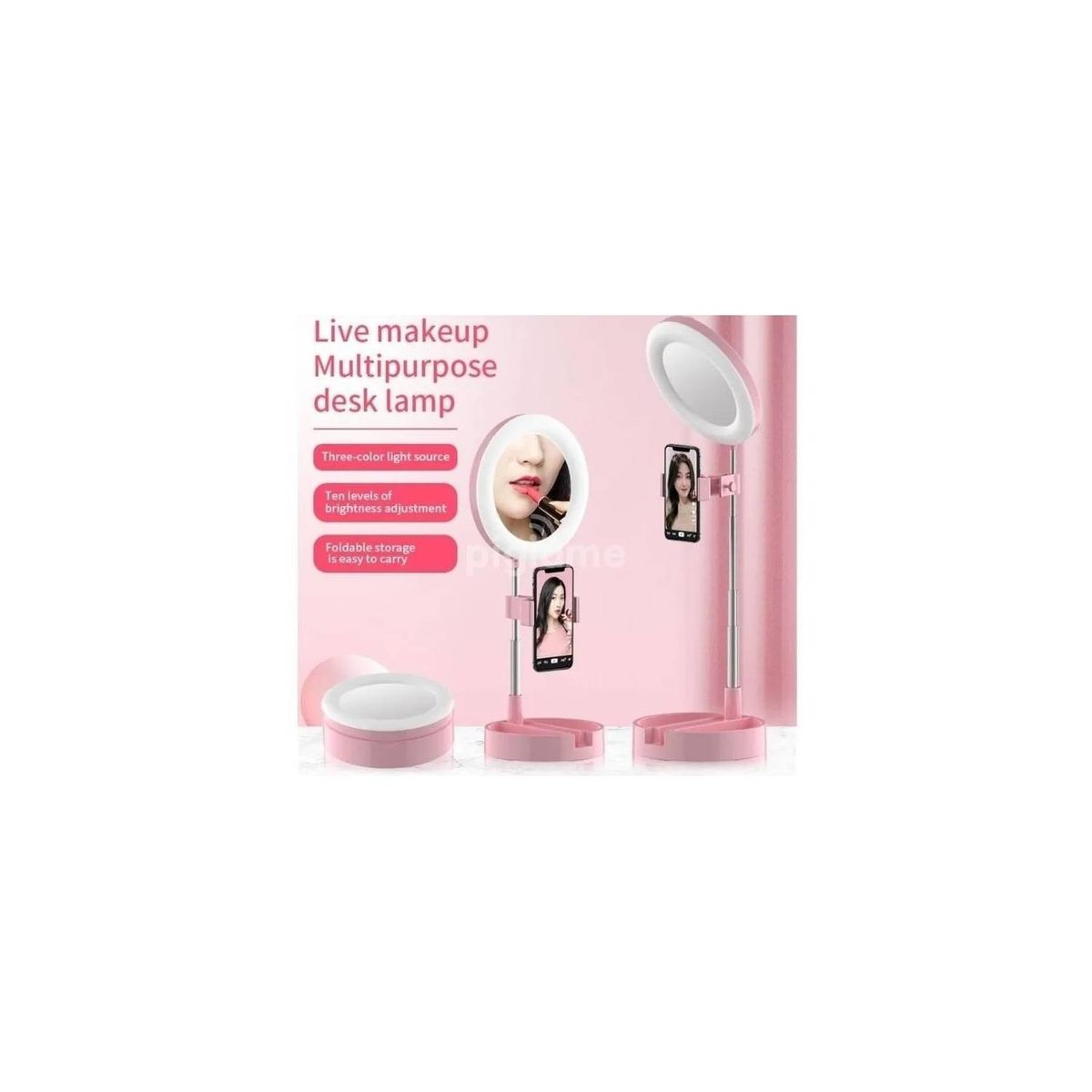 GENERICO - Espejo Maquillaje Multiproposito Con Luz Led Y Aumento