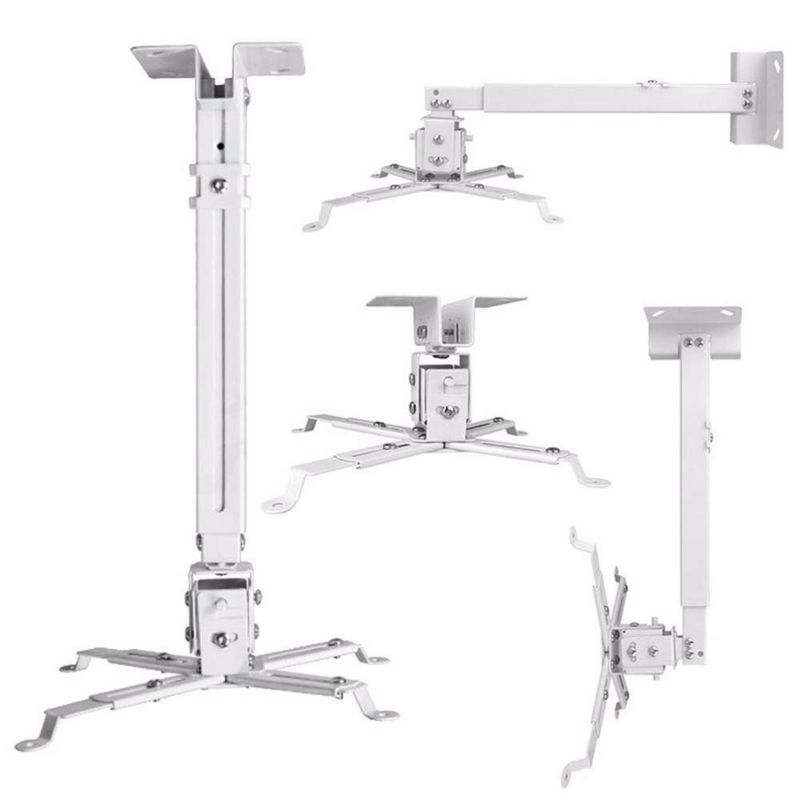GENERICO - Soporte Proyector Techo Extensible Metal 30 A 60cm