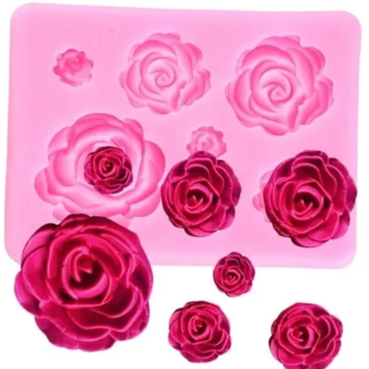 GENERICO - Rosas Para Decorar Pasteles Chocolate Fondant Repostería