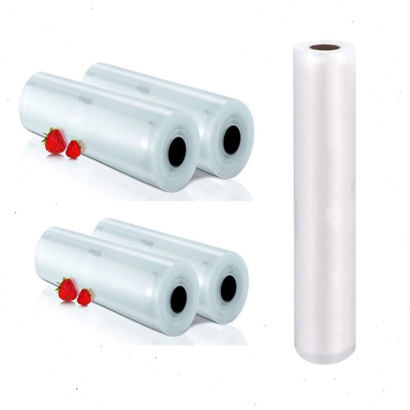 GENERICO - 5 Rollos Para Sellar Al Vacio Gofrados 28 Cm X 5 Mts