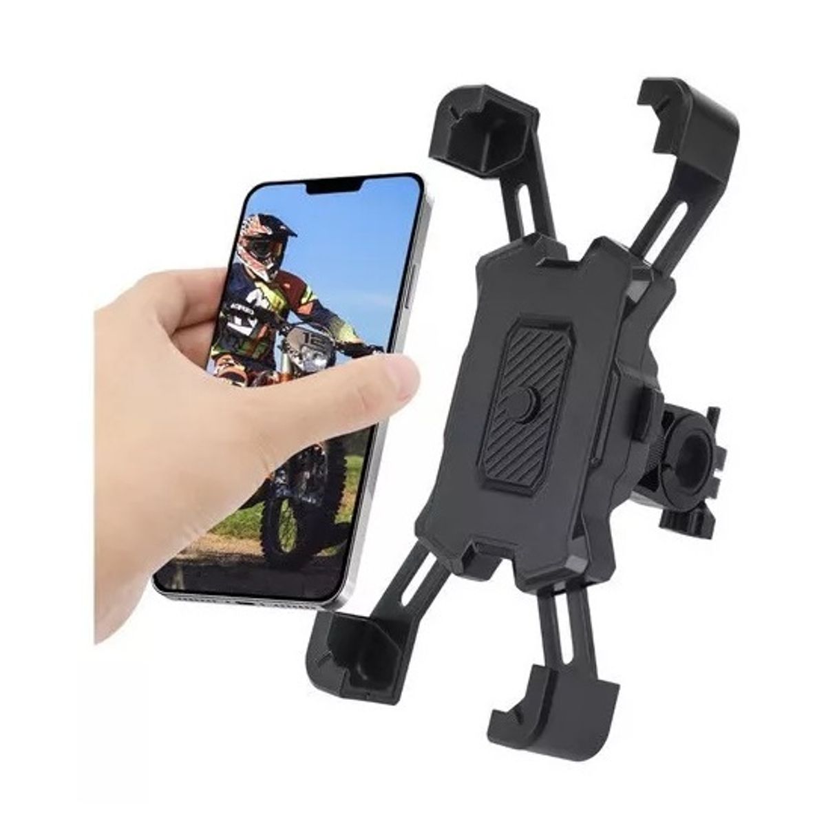 GENERICO - Porta Celular Para Moto Y Bicicleta Soporte Universal