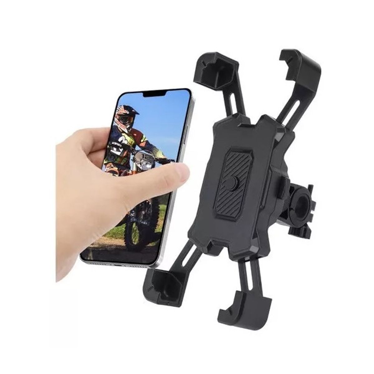 GENERICO - Porta Celular Para Moto Y Bicicleta Soporte Universal