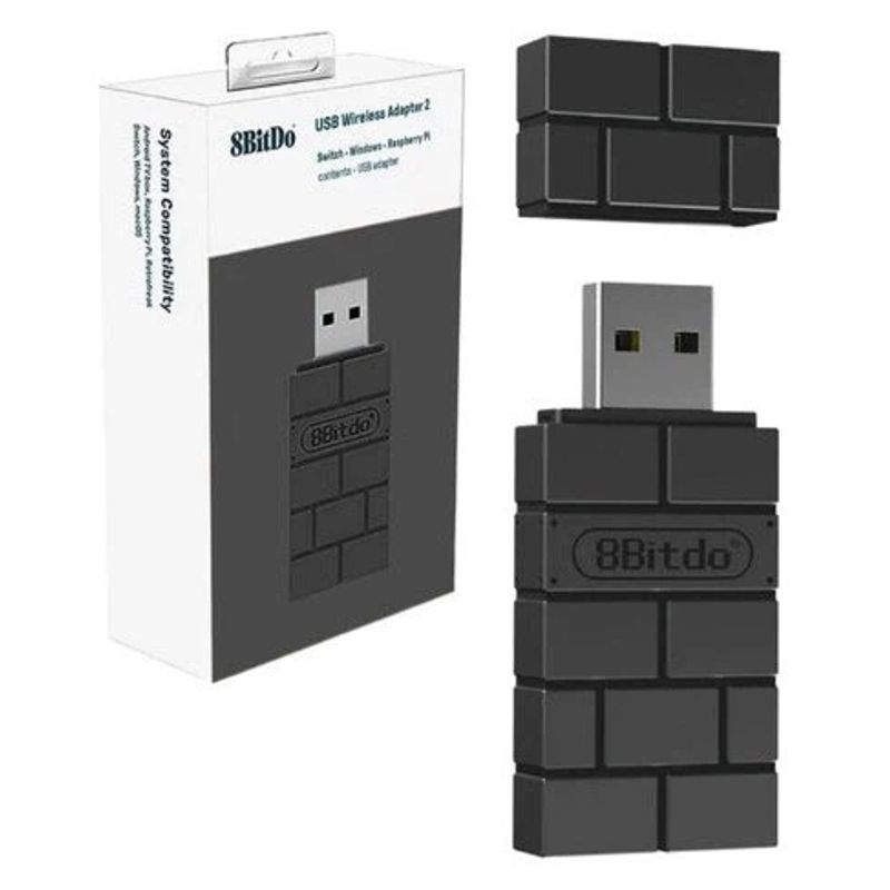 GENERICO - Adaptador Usb 8bitdo Inalambrico Ps4 Nintendo Switch Pc