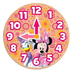 GENERICO - Juego de Mesa Toyng Educativo Reloj 20 x 20 cm Minnie