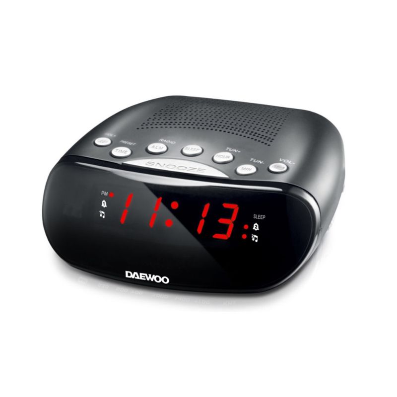 DAEWOO - Radio Despertador AMFM Pantalla LED DAEWOO DI-A1