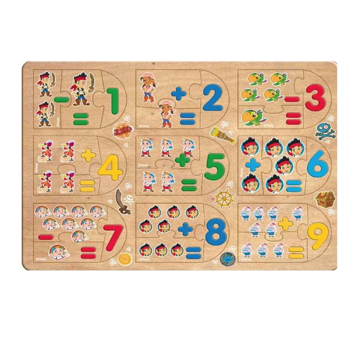 GENERICO - Juego De Mesa Toyng Educativo Puzzle Numeros Pirata Jack