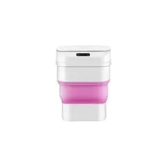 GENERICO - Papelero Automático Basurero Inteligente Sensor Rosado