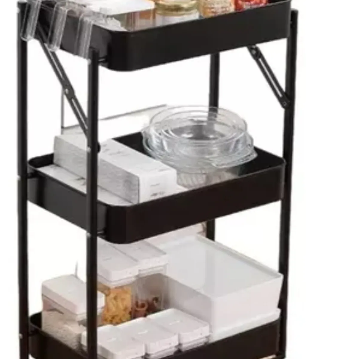 GENERICO - Carrito Organizador Plegable Con Ruedas Varios Colores