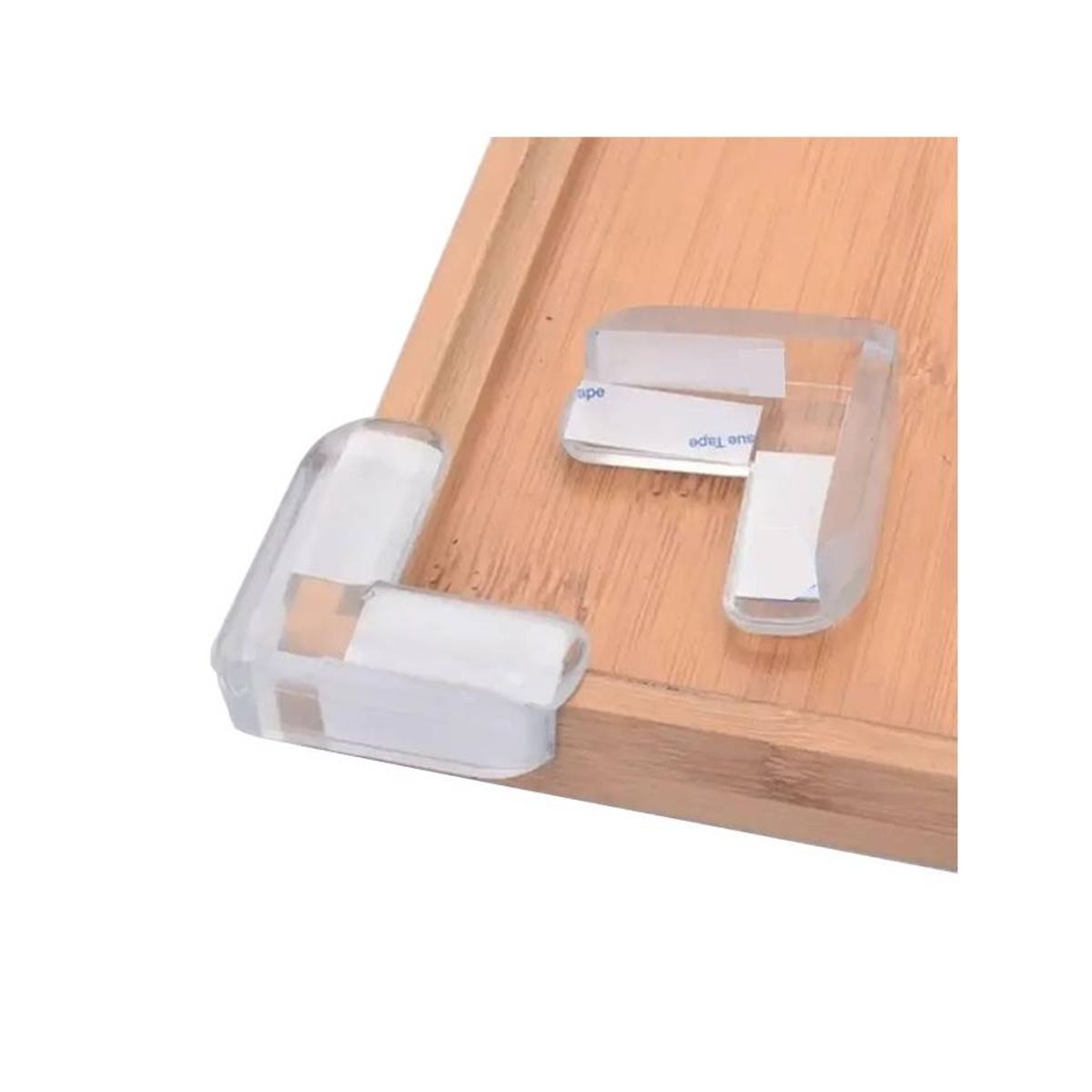 CARIBEE - Protector De Esquinas Bebé Silicona Seguridad Transparente