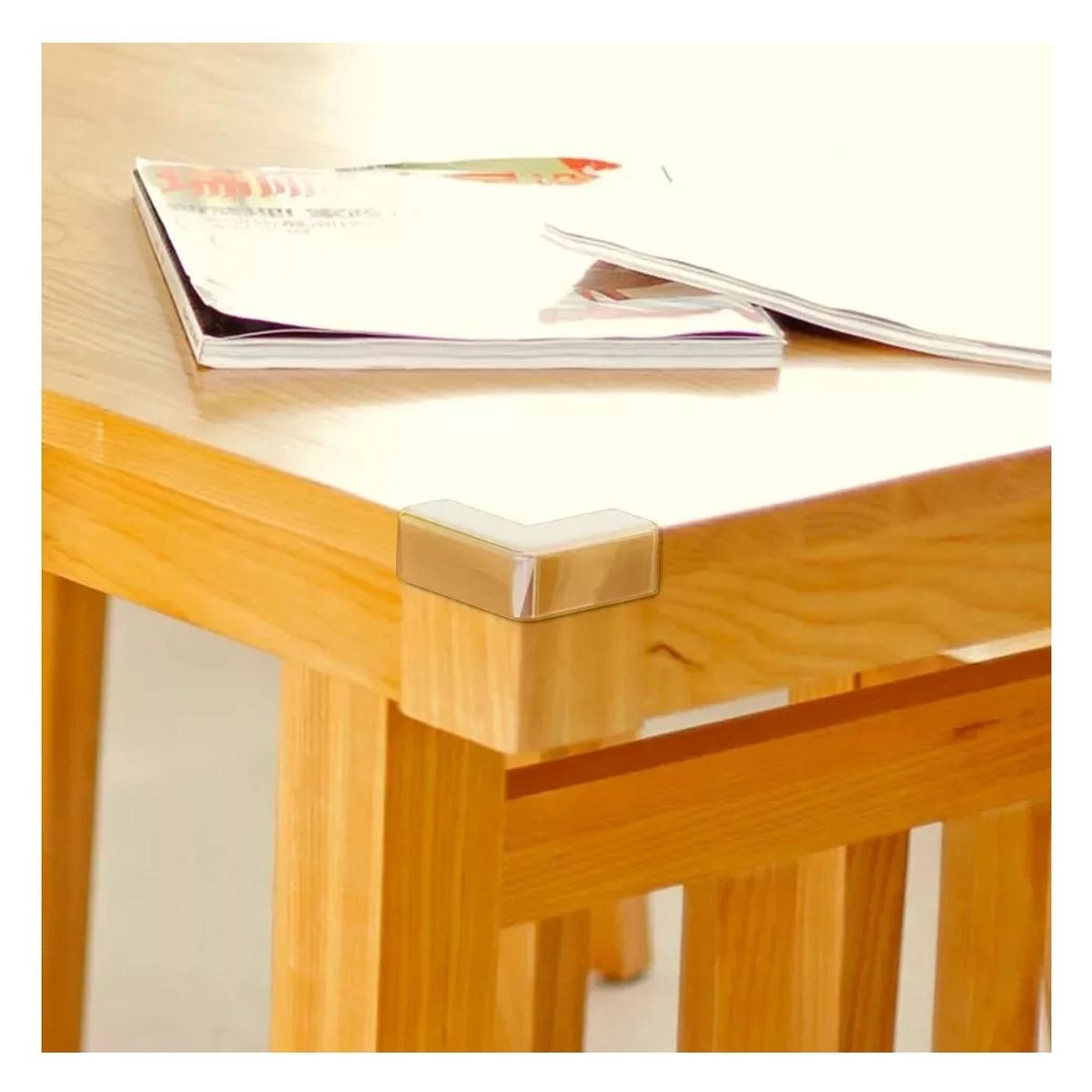 CARIBEE - Protector De Esquinas Bebé Silicona Seguridad Transparente