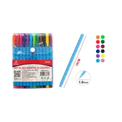GENERICO - BOLIGRAFO 12 COLORES 1.0MM