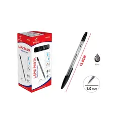 GENERICO - LAPIZ PASTA TINTA COLOR NEGRA 1.0MM 50 PCS