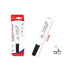 GENERICO - PLUMON DE PIZARRA COLOR NEGRO 1 PCS - 12 UNID