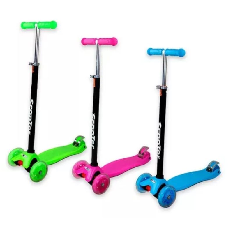 GENERICO - Scooter Monopatín 3 Ruedas Niños Y Niñas Azul
