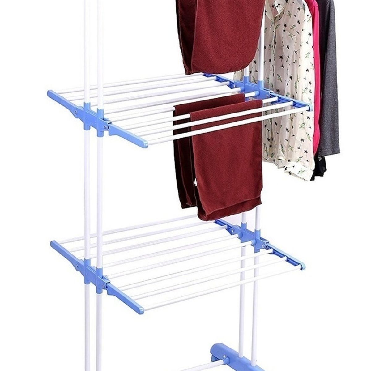 GENERICO - Tendedero Colgador Ropa Plegable 3 Niveles