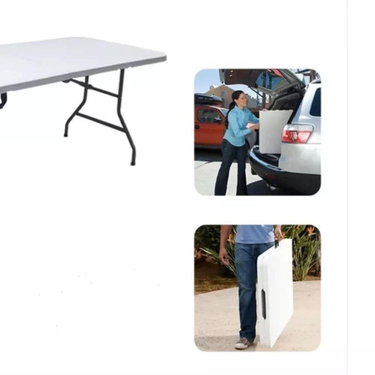 GENERICO - Mesa Plegable Maleta 180 Cm Campign
