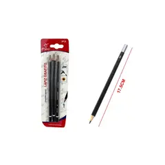 GENERICO - LAPIZ GRAFITO HEXAGONAL 2H 3PCS - 12 UNID