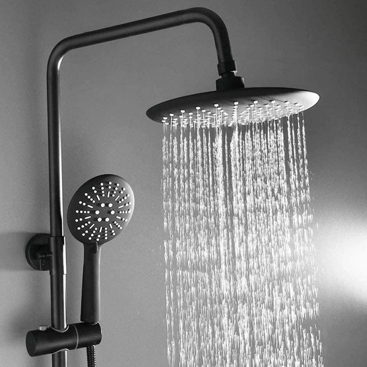 KUANGYE - Juego de Barra de Ducha Termostática 3 Funciones