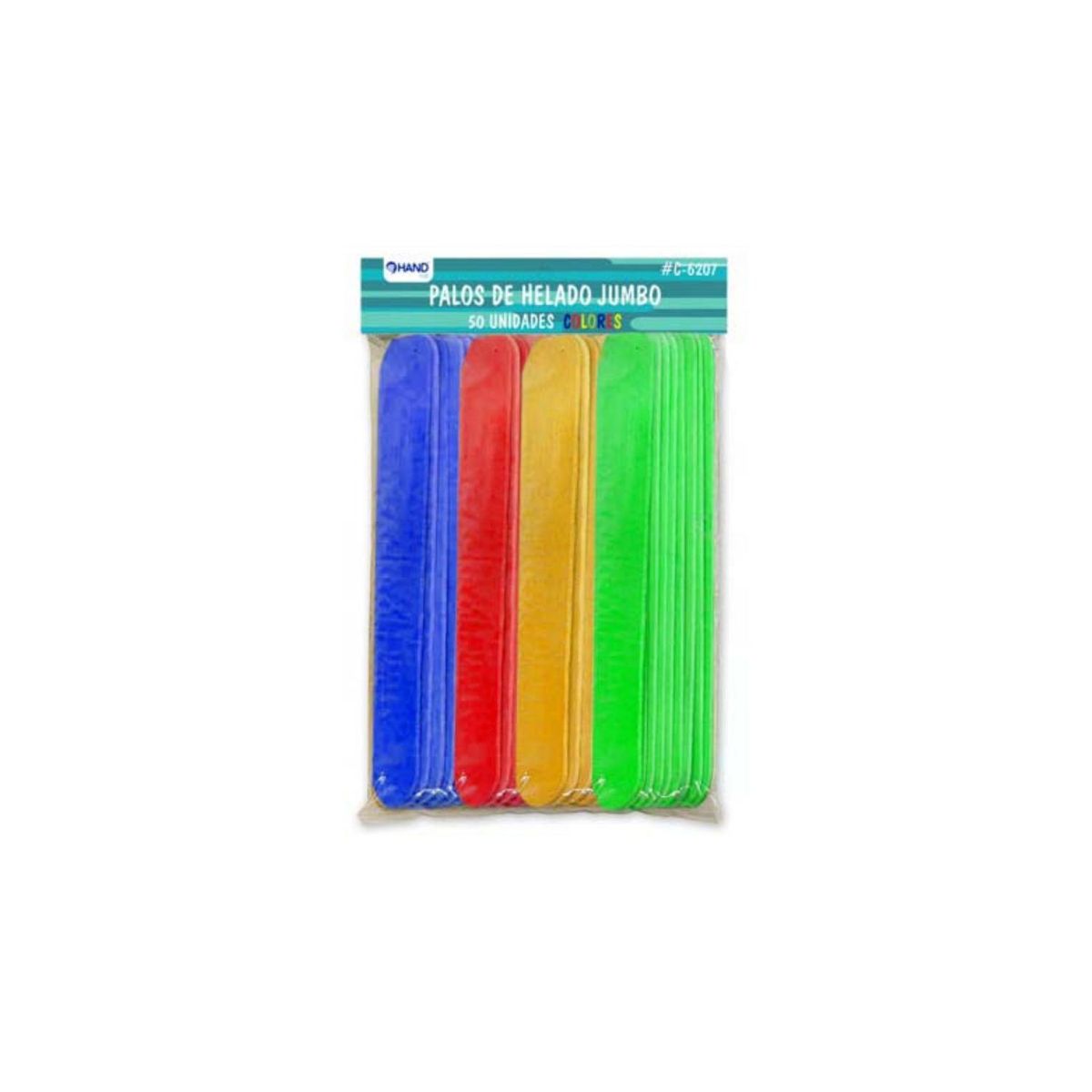 HAND - Pack 600 Palos De Helado Jumbo Colores - SC