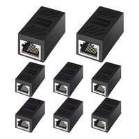 Acoplador Rj45 Cat5/ Cat6/ Cat7 Hembra Extensor De Red Lan