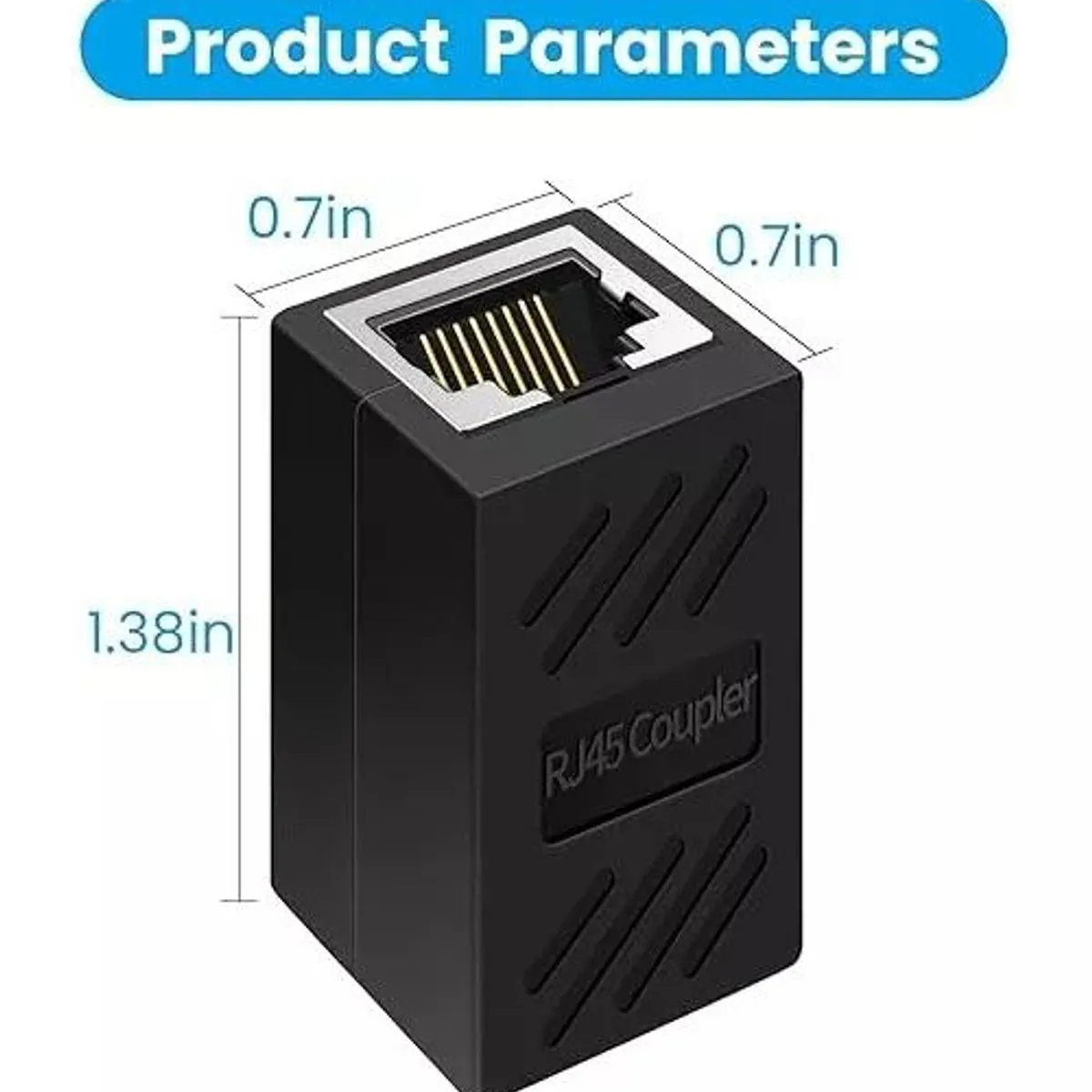 KUANGYE - Acoplador Rj45 Cat5/ Cat6/ Cat7 Hembra Extensor De Red Lan Kuangye