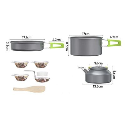 Imagen 2 del producto Set Ollas Y Tetera Ligera Y Portable Para Camping 3 Personas