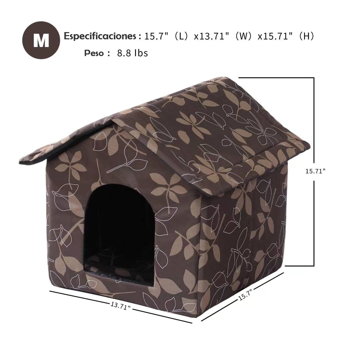 COREJOY - Cama Para Mascotas Gato Y Perro impermeable al aire libre-M