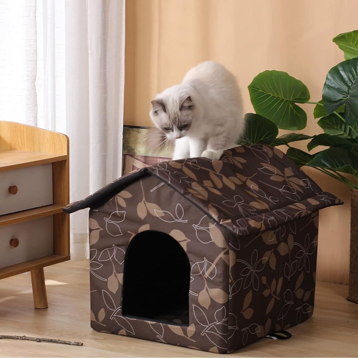 COREJOY - Cama Para Mascotas Gato Y Perro impermeable al aire libre-L