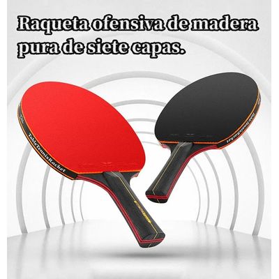 Imagen 2 del producto Pack 2 Paleta De Ping Pong Profesional 6 Estrellas