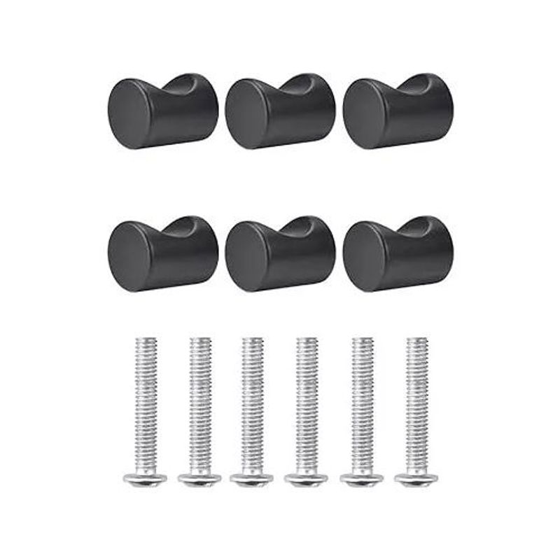 KUANGYE - Tirador Perilla Balin Negro  Tornillo Pack 5unid
