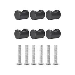 KUANGYE - Tirador Perilla Balin Negro Tornillo Pack 5unid