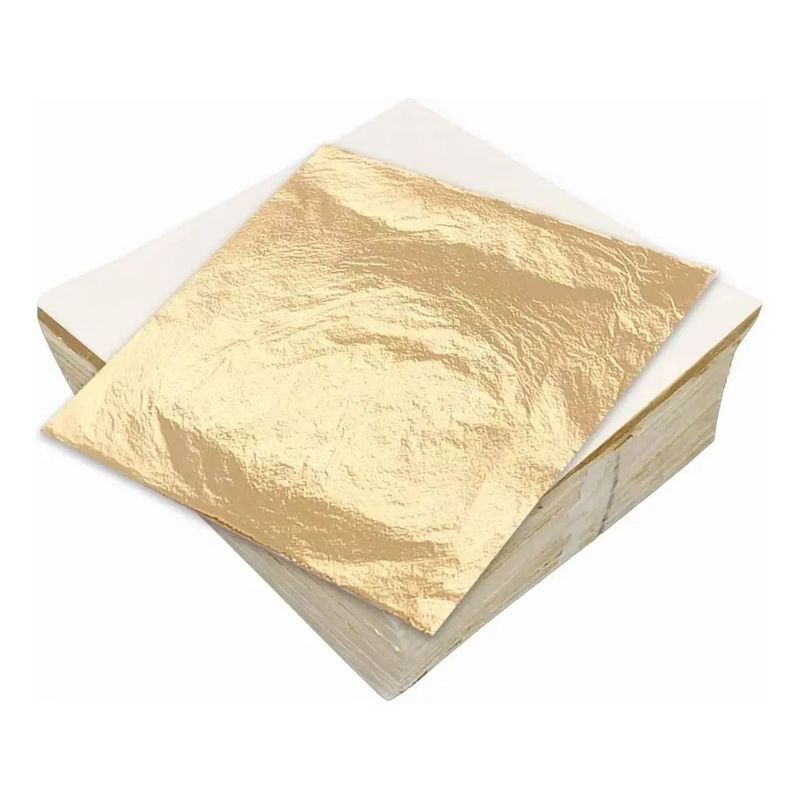 KUANGYE - Laminas Pan De Oro 14x14 Cm 100 Laminas
