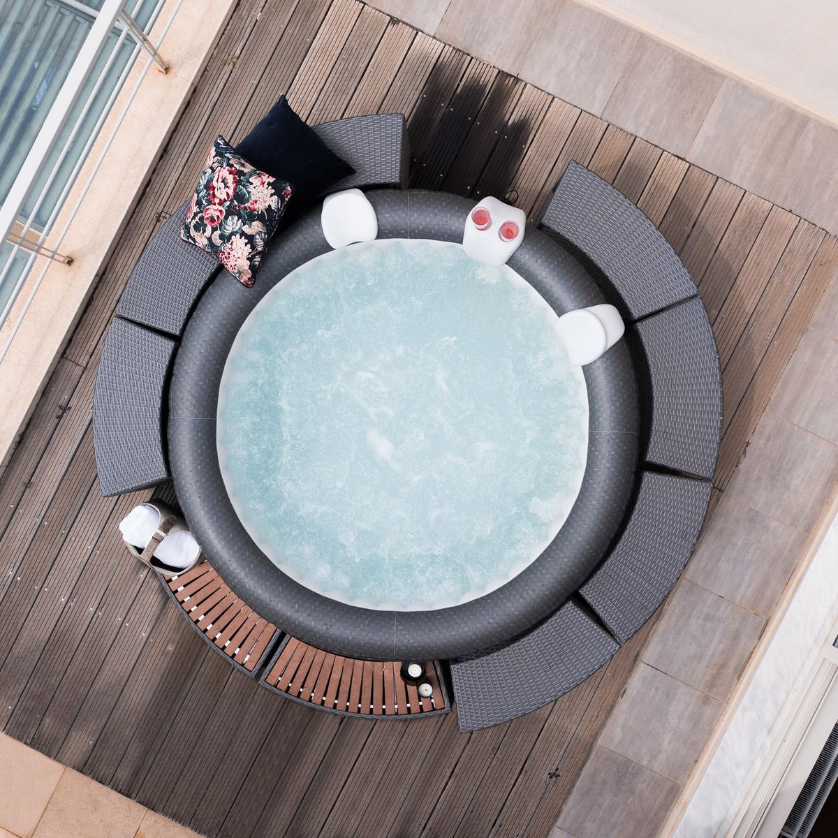 MSPA - Mueble Rattan Cabinet SPAs Redondos