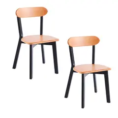 KLIK - Pack de 2 Sillas Fresno de Madera - Negra