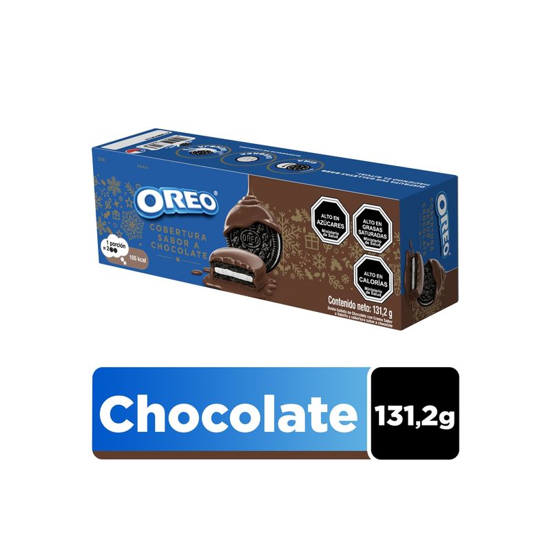 OREO - Galletas Oreo Cobertura Sabor A Chocolate 131,2 g OREO