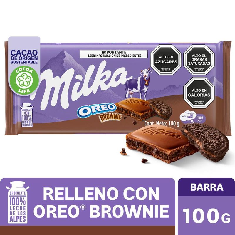 MILKA - Chocolate Milka® Relleno Con Oreo Brownie 100g MILKA