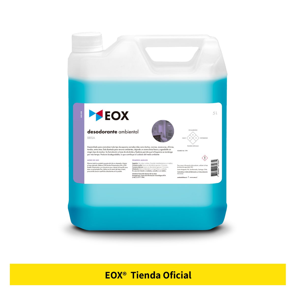 GENERICO - Desodorante Ambiental Listo Para Usar Aroma Brisa Eox 5 L