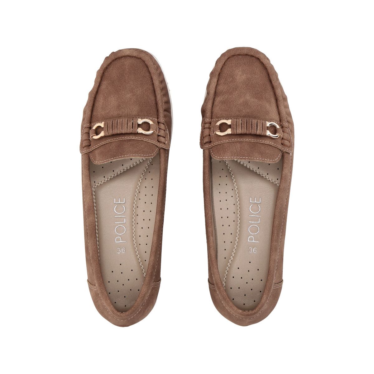 POLICE - Mocasín Mujer Camel Lali Police