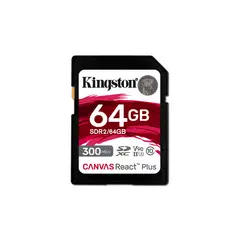 KINGSTON - Memoria Flash Canvas React Plus 64 GB SD UHS-II Clase 10
