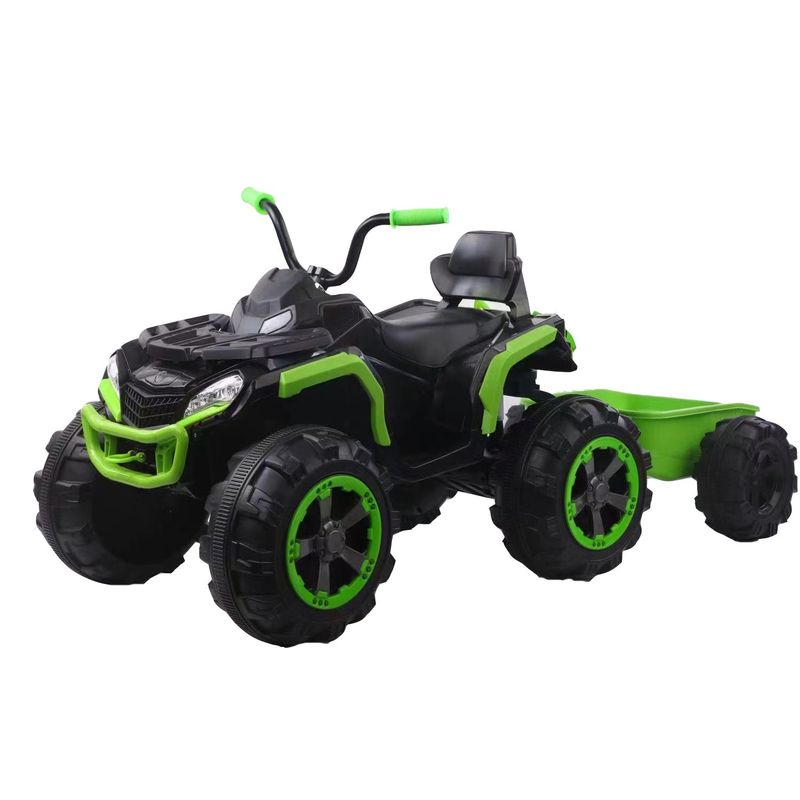 BEBESIT - Cuatrimoto a Batería Quad con Carro Verde Bebesit