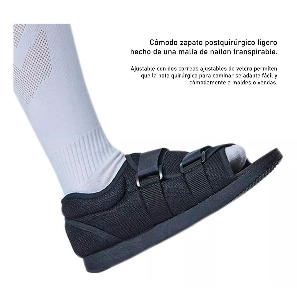 ONEDER - Zapato Post Operatorio Ambidiestro Ajustable Oneder Talla M