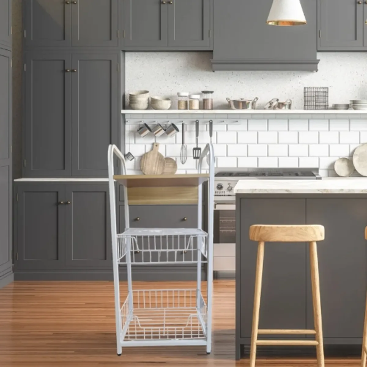 GENERICO - Carrito de cocina Asus organizador