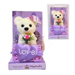 GENERICO - Mini Peluche De Oso Polar Diseño Especial Amor