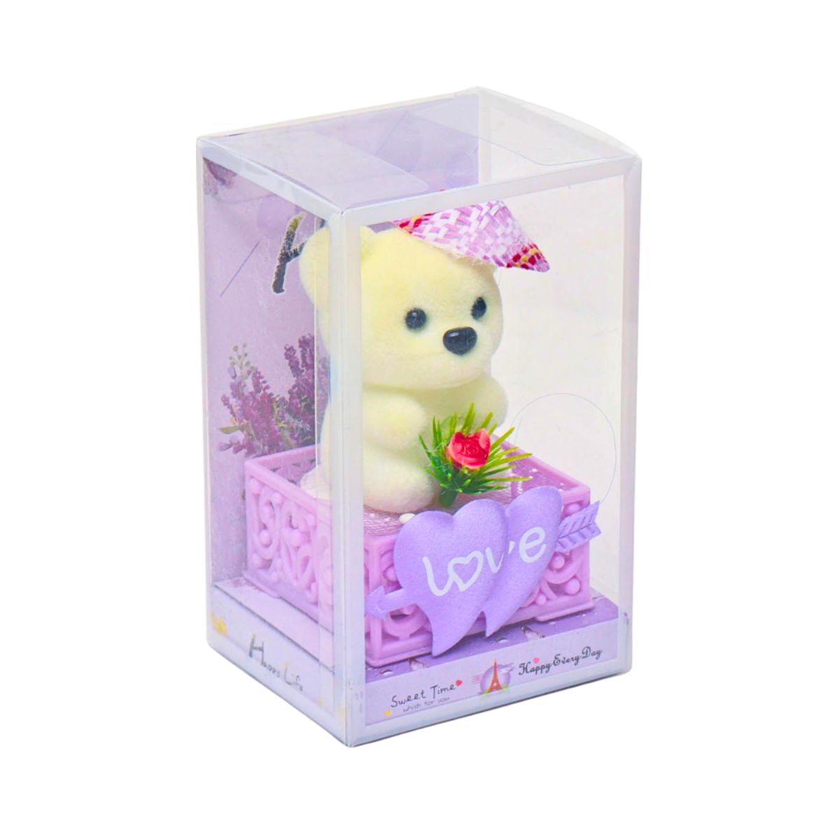 GENERICO - Mini Peluche De Oso Polar Diseño Especial Amor