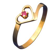 Anillo juvenil con piedra